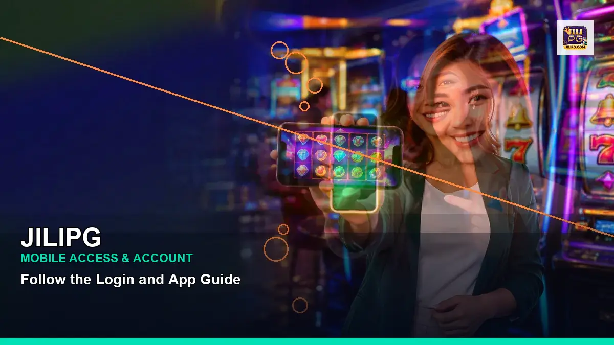 JILIPG casino cashback rewards featuring an adult Filipina casino host with a wide-action composition