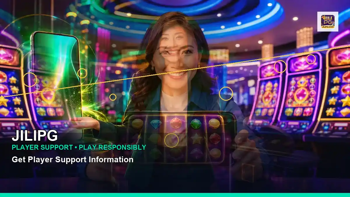 JILIPG coins casino cashback rewards featuring an adult Filipina casino host with a centered composition